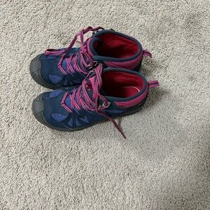 Merrell Kids Navy and Magenta Boots